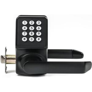 Smart Door Lock with Keypad,Door Locks for Front Door, keyless Entry Door Lock with/IC Card/Passcode/Key,Digital Door Lock with Keypad for Apartment,Matte Black