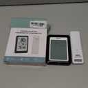 Indoor Outdoor Thermometer Wireless Weather Station, Internal External Thermometer Hygrometer, Home Batteryoperated Temperature Humiditymonitors330 Feet (About 100 Meters) Backlight Display (Black)