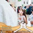 Reallnaive First Holy Communion Hanger First Communion Gift White Bow Dress Hanger 1st Holy Eucharist Party Favors Cross Gift Holiday Ceremony Decoration