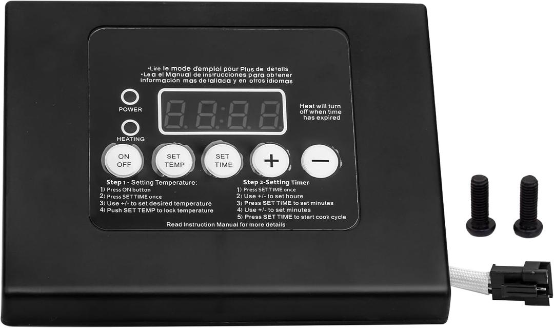 990050048 Digital Control Panel for Masterbuilt LED Display Compatible with Masterbuilt ESQ30B, ESQ30S, 20070106, 20070108, 20070206 and More Electric Smokers