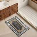 Welcome Door Mat, Washable Front Door Mat Outside Entrance with Non-Slip Rubber Backing 17x29''