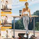 Walking Pad with 10% Incline, Upgraded 3.5HP Walking Pad with Handle Bar, 4-in-1 Portable Under Desk Treadmill for Home, Foldable Treadmill with Incline, 350lb Capacity, APP Control