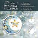 Mom Memorial Ornament 2025  I Love You Past The Moon & Miss You Beyond The Stars  Remembrance Christmas Ornament Keepsake Gift for Loss of Mother