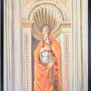 La Pastiche Sixtus II with Studio Black Wood Frame, 21.5" x 25.5"