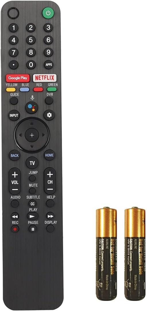 New RMF-TX500U RMFTX500U Voice Remote Control for Sony Smart TV KD55X9500G KD55X9000H KD65X9000H KD75X9500G KD85X9500G KD55X9500H Controller with Two Batteries