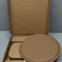 Folding Stool - 12Inch Home Furniture 660lb Load Capacity Foldable Paper Stool - Eco-Friendly Kraft Paper Honeycomb Design,Foldable to 1.2",Brown Modern Minimalist Stool for Living Room(Brown)