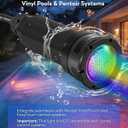 1.5 Inch LED Pool Light for Inground Pools - RGBW 18W Color Changing Underwater Pool Spa Light Fits Pentair IntelliTouch/EasyTouch Control | 50Ft Cord, Remote, Transformer | 7 Colors & 9 Dynamic Modes