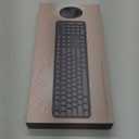 Wireless Keyboard and Mouse, COOFUN Cute Colorful 104 Keys Full Size Typewriter Keyboards Retro Cordless Key Board Ergonomic Keyboards and Mouse Wireless for Windows, PC, Laptop, Desktop (Black)