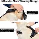 IVY&LANE No Pull Dog Harness for Small Dogs, Dog Vest Harness with Leash, Safety Belt and Storage Strap, Fully Adjustable Harness, 360 Reflective Strip, Soft Handle (Black, XS)