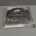 Private Property No Soliciting Sign for House, No Soliciting Yard Sign, 2-Pack 12"x12" Double-Sided H-Stake Metal Stakes, Outdoor Yard Sign for Home and Front Door, Easy To Install (Color-04)