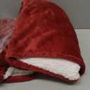 Heat Blanket 50x60 Throw,Soft Flannel & Sherpa Reversible Electric Blanket with 10 Heat Settings,12 Timer Setting and 3 Hours Auto-Shut Off,ETL Certified Machine Washable,Red