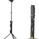 7000K LED Work Light with Telescoping Tripod - Wide 120M Illumination Distance,10000 Lumen Dual-Head Work Light with Stand & 8 FT Power Cord for Outdoor,120V/60Hz AC