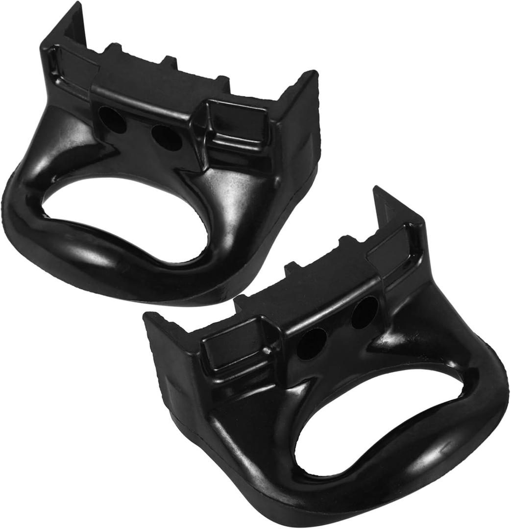 Replacement Pot Side Handle, 2pcs Plastic Pressure Short Pan Side Handles Ears for Sauce Pot Cooker Suitable for 2 or 1 Hole Type Black