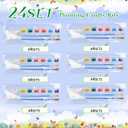 Foilswirl 24 Set Butterfly Ceramic to Paint Spring Butterfly DIY Painting Kit Paint Your Own Crafts Unpainted Figurines Decor with Brushes Acrylic Bags for Spring Decor Party Favor Gifts