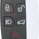 Keyecu Replacement Smart Remote Car Key Fob for Jaguar Land Rover Range Rover 2011-2019 KOBJTF10A BJ32-15K601-AB 5E0U50707 CH22-15K601-AB 315MHz 49Chip 5Buttons