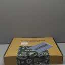 Charcuterie Board with Knife Set, Double-Drawer Cheese Platter, Extra-Large Square Cheese Tray, House Warming Gifts New Home, Carbonized Bamboo