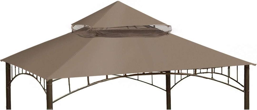 Ontheway Winds Replacement Canopy for Target Madaga Gazebo (Dark Khaki)