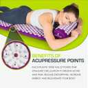 ProsourceFit Acupressure Mat and Pillow Set for Back/Neck Pain Relief and Muscle Relaxation