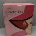 Jewelry Box Organizer, Large Wooden Jewelry Boxes for Women, Rustic Earring Jewelry Organizer for Necklace Earring Ring Bracelet, Gift for Her