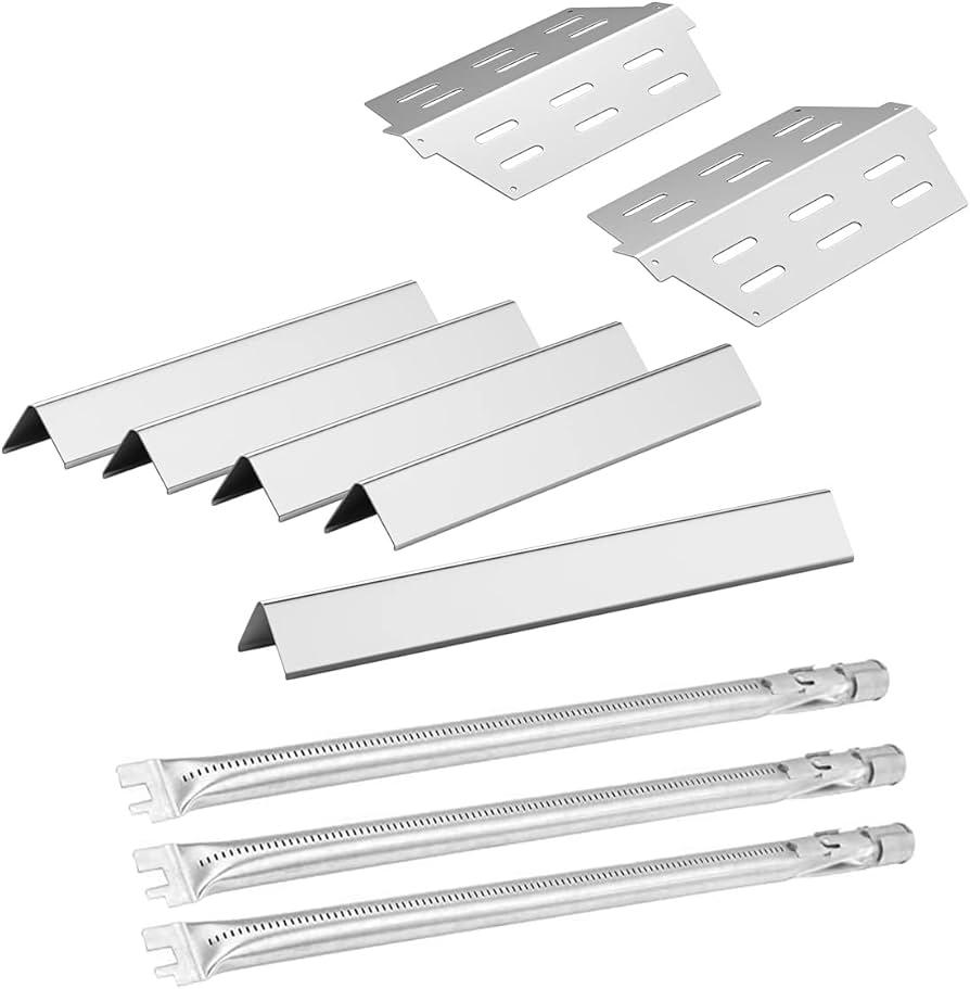 SafBbcue Genesis 300 Grill Replacement Parts for Weber Genesis 300 Series Grill Parts 7621 Flavorizer Bars 7622 Heat Deflector 62752 Burner Tube for Weber E310 S310 E320 S320 Grill Parts