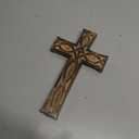2 x NIRMAN Handmade Wooden Wall Cross Church Home Room Décor
