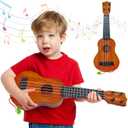 Kids Toy Ukulele Guitar, 17 Inch Classical Guitar Musical Toy, 4 Strings Guitar Ukulele Educational Learning Toy for Toddlers and Preschoolers