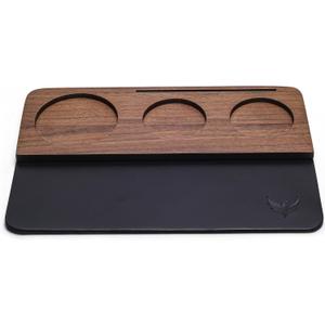 KNODOS Espresso Mat 58mm Walnut Leather Coffee Tamping Mat
