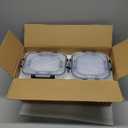 Liuruiyu 8 Pack Glass Food Storage Containers with Lids, Meal Prep Containers, Airtight Bento Boxes with Leak Proof Locking for Microwave, Oven, Freezer and Dishwasher, BPA Free (transparent)