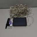 304 LED Solar Christmas Lights, Multicolored Outdoor Icicle Lights, 8 Modes Waterproof Solar Powered String Lights for Xmas Tree Patio Yard Garden Wedding Party House Eaves Roof Decorations