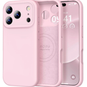 Vooii Magnetic for iPhone 17 Pro Max Case, Compatible with Magsafe (Premium Liquid Silicone) (Integrated Camera Control Button) Full Body Protective AntiScratch Microfiber Lining 6.9 inch, Chalk Pink