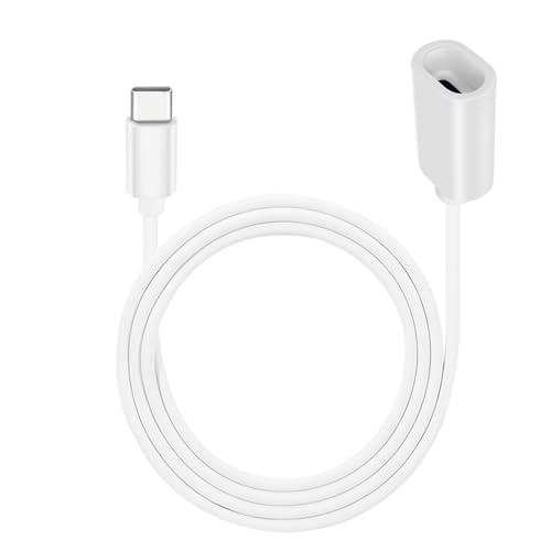 xsdtech Long Type C Extension Cable, USB C Male to Female Extender Cord Compatible with Ring Pan-Tilt Indoor Cam (2024 Release)， Mag-Safe Charger， iPhone16 /15 (White, 20FT)