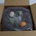 20 Inch Fall Wreath for Front Door, Artificial Thanskgiving Autumn Wreath with Pumpkins, Berries, Dahlia and Silk Leaves for Farmhouse Home Window Wall Office Indoor Outdoor Decorations (White+orange)