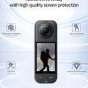 Screen Protector for Insta360 X6 Action Camera, High-definition Scratch 9H Tempered Film,HD Clear, Bubble Free with Easy Installation Kit, 2 Pack.