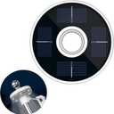 ZMTECH 1PC Solar Light for Flag Pole, Waterproof Outdoor Lighting for 5-10FT Flagpoles, Auto On/Off with Solar Charging, Fits 1in Diameter Poles (White)