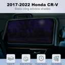 CRV Window Shades 2017-2022, 2PCS Static Cling Sun Shades | Custom Fit, Heat & UV Protection, Easy Installation & Removal, Enhanced Privacy