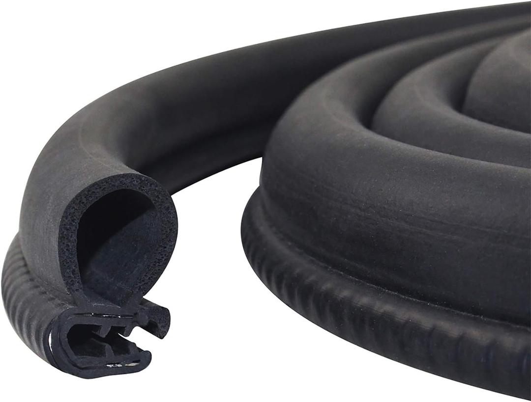 Storystore Automotive Door Weather Stripping 50Ft Car Door Rubber Edge Trim Seal Strip Gasket with Side Car Door Seal for Car Bus Camper Boat RV Truck Doors