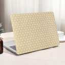 Seorsok Compatible with MacBook Pro 13 inch Case M2 2023,2022,2021-2016 A2338 M1 A2251 A2289 A2159 A1989 A1708 A1706,Cute Little Love Hearts Leather Plastic Hard Shell Case&Keyboard Cover,Apricot