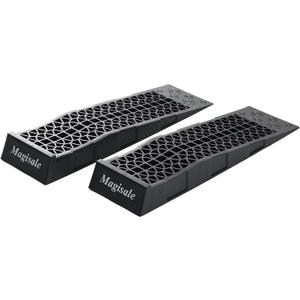 Magisale Low Profile Plastic Car Service Ramps 3 Ton Heavy Duty Truck Vehicle Ramps for Oil Changes& Maintenance- 2 Pack, 27.2"L x 7.9"W x 3"H