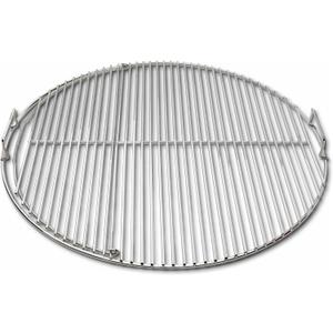 SnS Grills EasySpin Charcoal Grill Cooking Grate, 304 Stainless Steel, Large Hinged Opening, Perfect for 2-Zone Cooking, Replacement Grate Compatible with Weber & Other Grills - Fits 22 Kettles