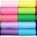 MEEDEE 3 Inch Grosgrain Ribbon 20 Solid Color Assortment, 3" X 2 Yard Each, Total 40 Yds Per Package, Large Grosgrain Thick Ribbons Hair Ribbons for Hair Bow Supplies