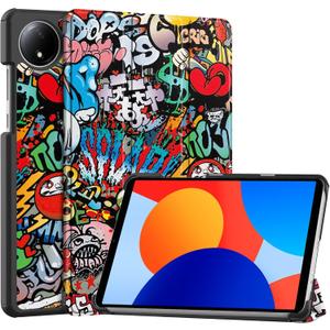 Smart Case for Xiaomi Redmi Pad SE 8.7'' 2024, Ratesell Lightweight Trifold Stand Smart Case Cover with Auto Wake/Sleep for Xiaomi Redmi Pad SE 8.7'' Graffiti