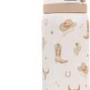 Cowgirl Insulated Stainless Steel Water Bottle with Straw for Sports and Travel, 32oz, Gifts for Women Girls Friends Teens Birthday Christmas