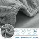 hyha Individual Couch Cushion Covers, Stretch Magic Sofa Seat Cushion Covers Washable, Dog Couch Sofa Slipcover for Pets, Kid with Elastic Bottom(Medium, Grey)