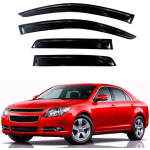 KPY Rain Guards Fit for 2008-2012 Chevrolet Malibu, Out-Channel Window Visors Vent Wind Deflectors 4PC, Car Accessories for 08-12 Chevy Malibu
