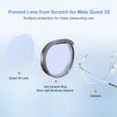 STARTRC GAMES Lens Protector Set Compatible with Meta Quest 3S Accessories, Soft Lens Protector Cover, Glasses Spacer with Blue Light Blocking Glasses for Oculus Quest 3S/Quest 2 (Not Fit for Quest 3)