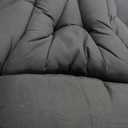 Lazy Chair with Ottoman, Modern Accent Chair Contemporary Lounge Leisure Sofa Chair with Armrests, Reading Chair and Folding Footstool Set for Living Room, Bedroom, Office, Velvet Black