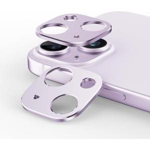 KISMER 2 Packs Camera Lens Protector for iPhone 14 Plus/iPhone 14 Matte Finish Aluminum Alloy [No Glass Lens Cover] [Unobstructed Shooting] [Case Friendly] [Premuim Metal] Purple