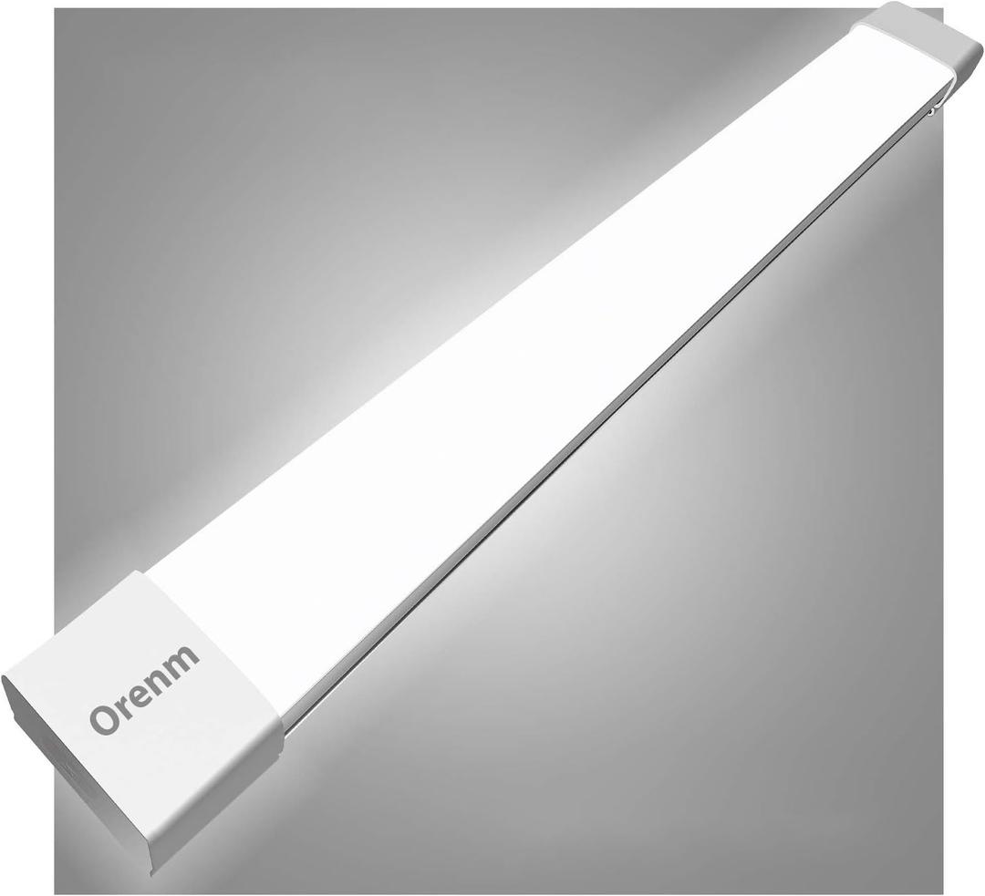 Plug and Play Linkable Waterproof LED Tube Light, 4FT 36W 5000K with Switch Cord, Easy Installed on Ceiling or Wall Without Wiring for Garage, Under Cabinet, Shop Light