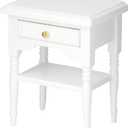 Nightstand Model Wooden Table Model Lightweight Mini Bedroom Furniture with Drawer for Doll's Bedroom for Girls