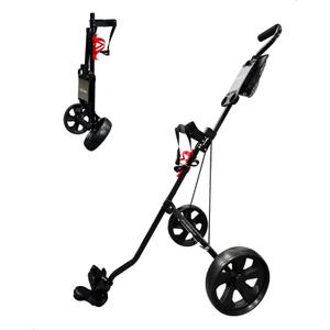 Caddytek CaddyLite 5.8 Deluxe Golf Pull Cart - Lightweight Folding 2 Wheel Golf Cart with Compact Design, Ergonomic Handle, Maintenance-Free Wheels, Mesh Net Storage, Portable and Trunk Friendly